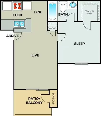 A2R- Newly Upgraded! 1302 floor plan